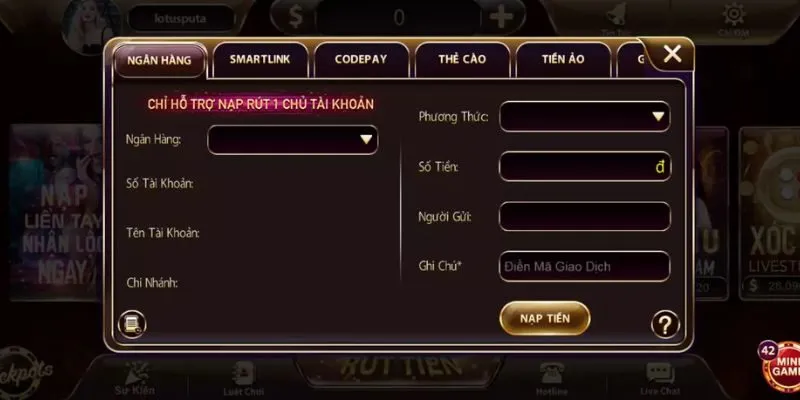 Hướng dẫn nạp tiền Sanclub bằng hình thức chuyển khoản ngân hàng